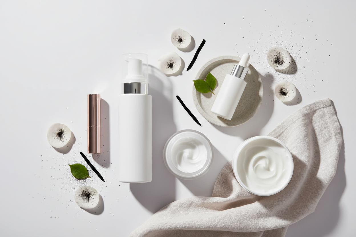 Routine beauté complète-produits de soin visage et lèvres pour une peau éclatante