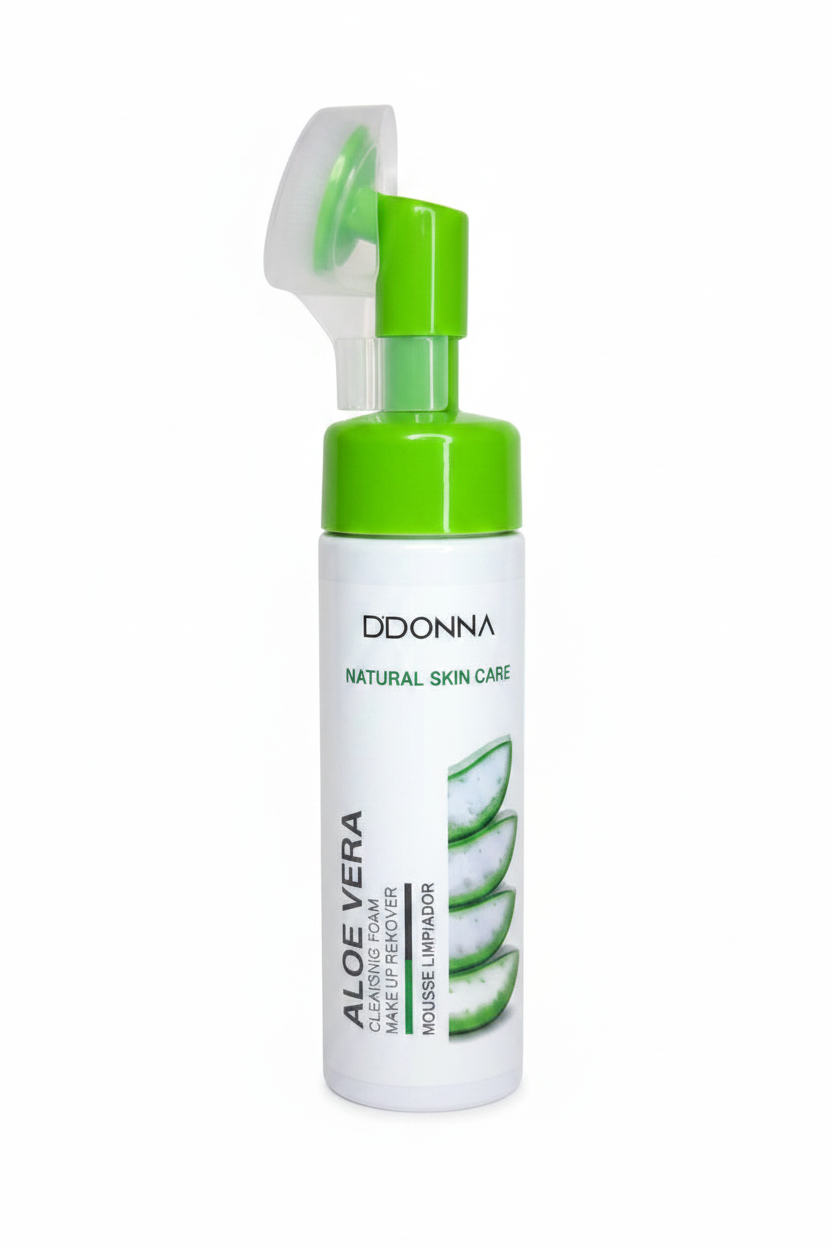 Nettoyant mousse visage aloe vera D'Donna embout brosse