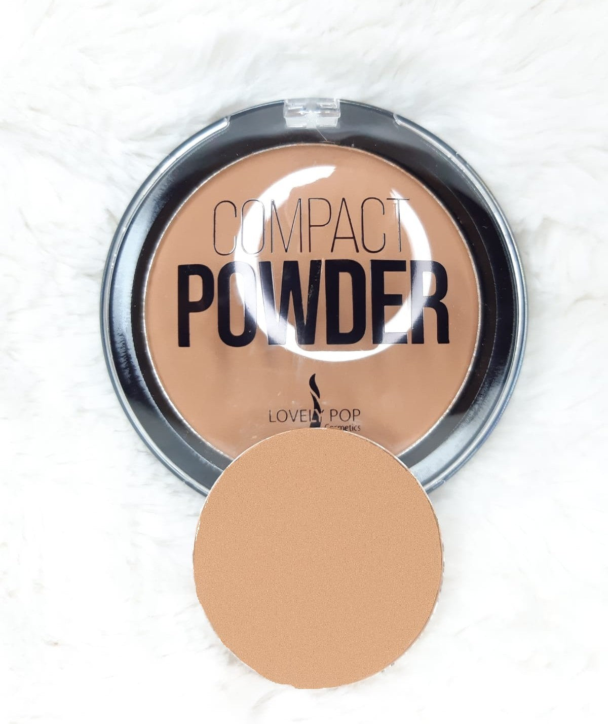 Poudre compacte matifiante light Lovely pop teinte 04 Creamy praline