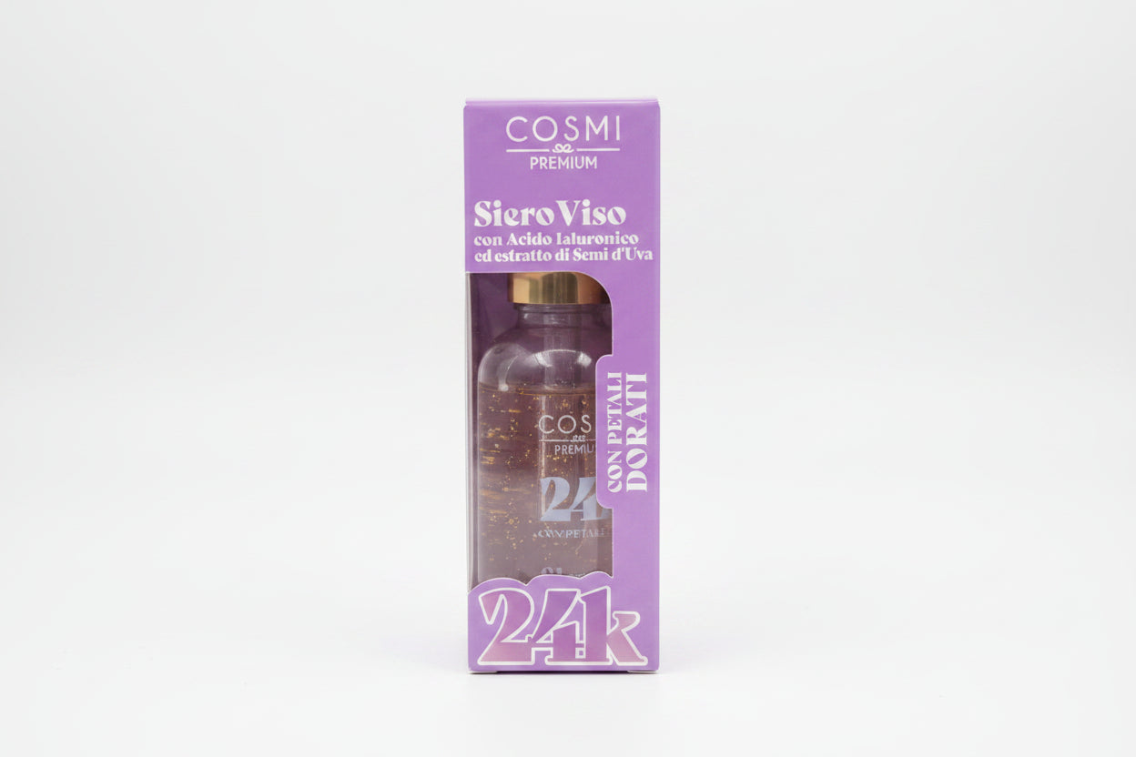 Sérum visage paillettes d’or 24K 30ml – Cosmi Milano